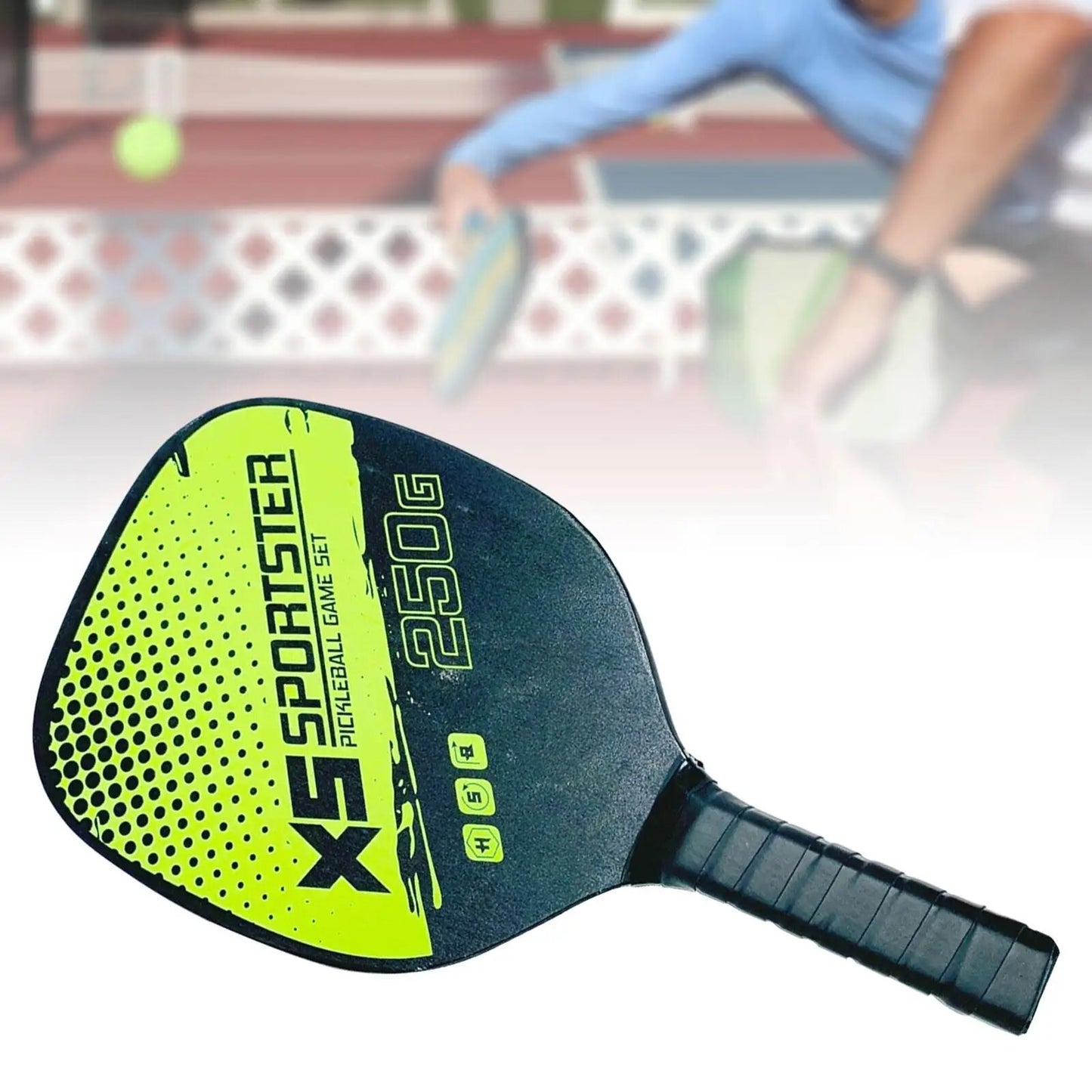 Pickleball Paddle Pickleball Racket Wood Professional Nonslip Grip Pickle Ball Paddles for Beginners Practice Indoor Outdoor