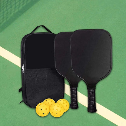 Premium Pickleball Paddles Polypropylene Core Portable Fiberglass Face Pickle Ball Rackets and Pickleball Balls with Bag