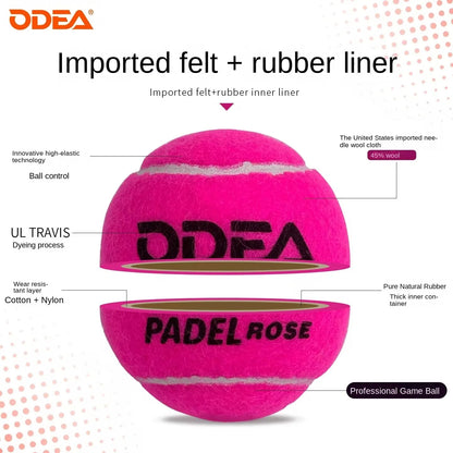 Odea Profession Tennis Padel Balls Match Ball PADEL BALL Cage Tennis High Elasticity Durable Training Ball