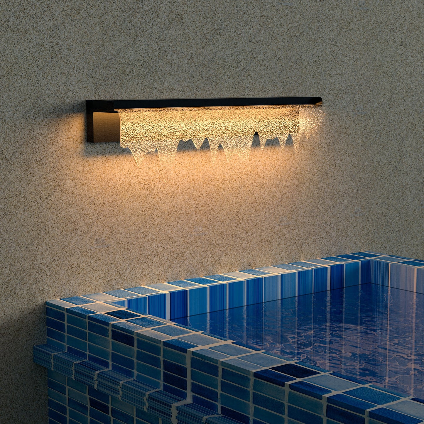 Acrylic Waterfall Outdoor Light-4