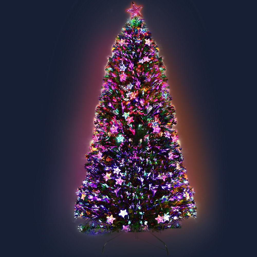 Jingle Jollys 2.4M 8FT LED Christmas Tree Xmas Optic Fiber Multi