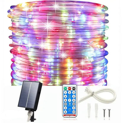 Twinkle Wonderland: Outdoor Christmas Solar Rope Lights-0