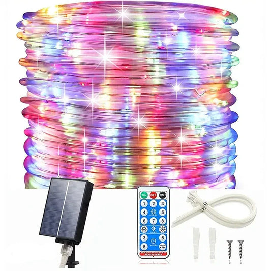 Twinkle Wonderland: Outdoor Christmas Solar Rope Lights-0