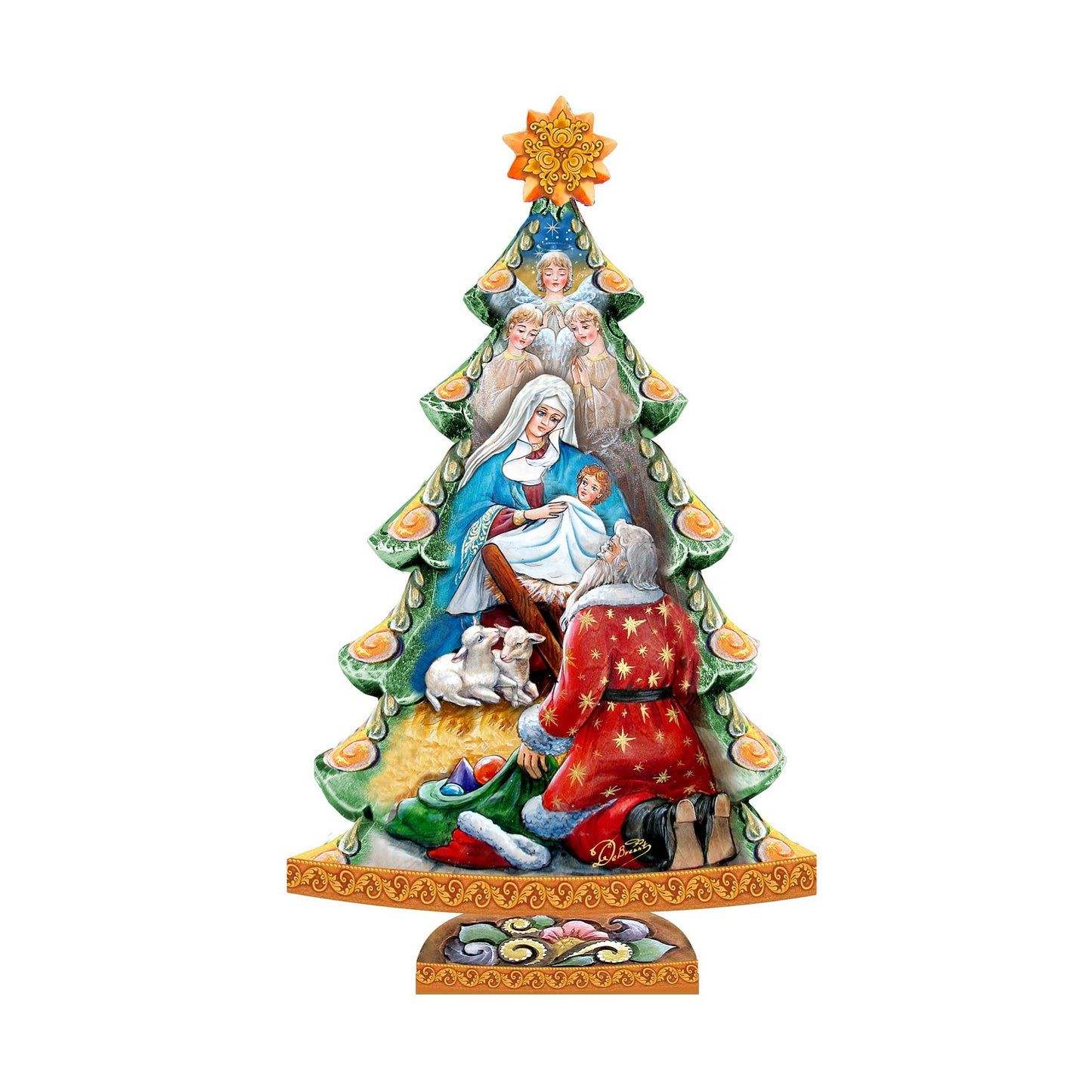 Adoration Nativity Tree Nativity Door Decor by G DeBrekht - Nativity Holiday Decor - 8128833H-4