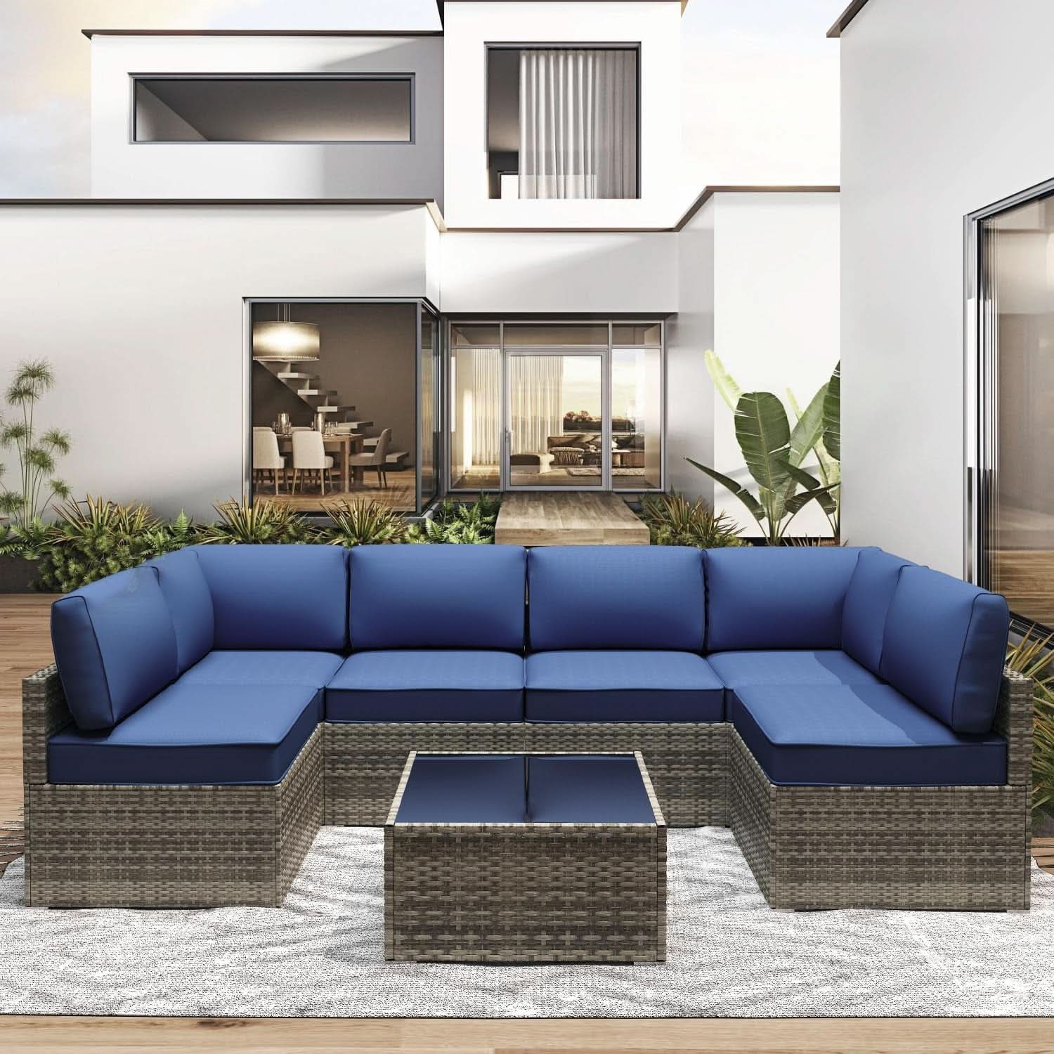 Water-Resistant Outdoor Cushions for Patio Furniture Sets-1