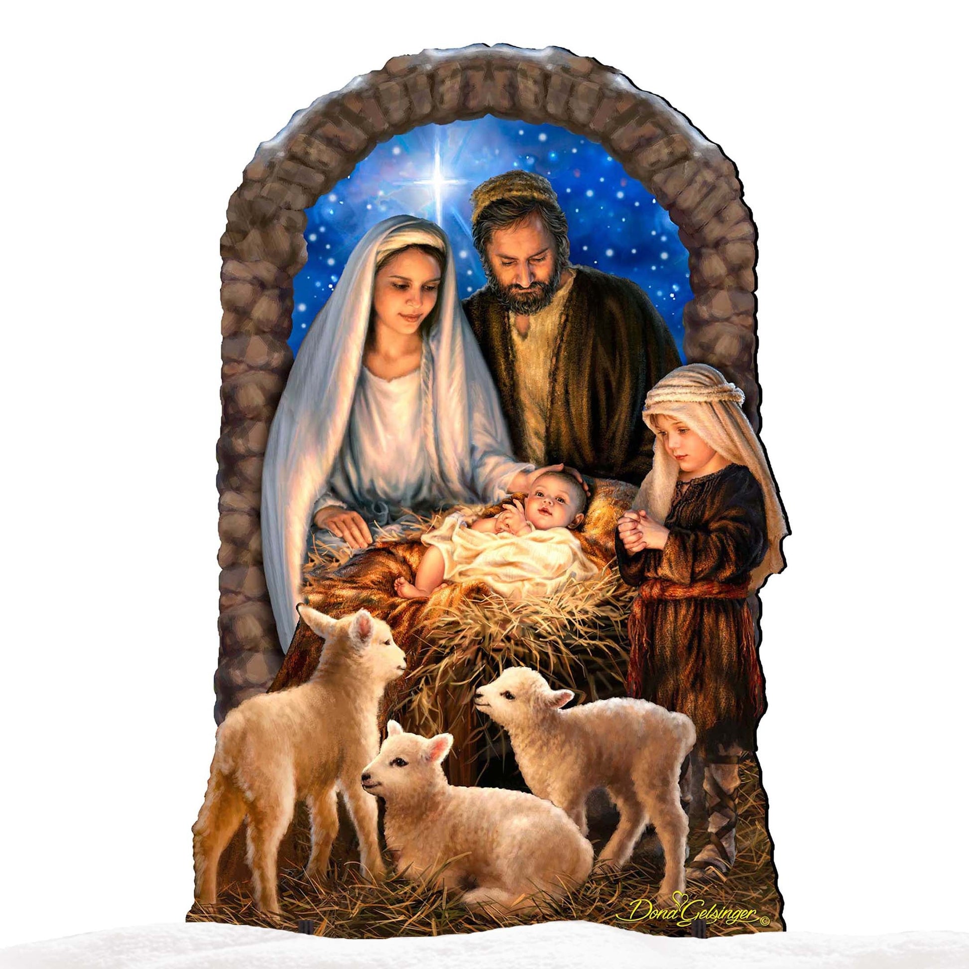 Miracle Nativity Outdoor Decor by D. Gelsinger - Nativity Holiday Decor - 8461042-1F-1201-4