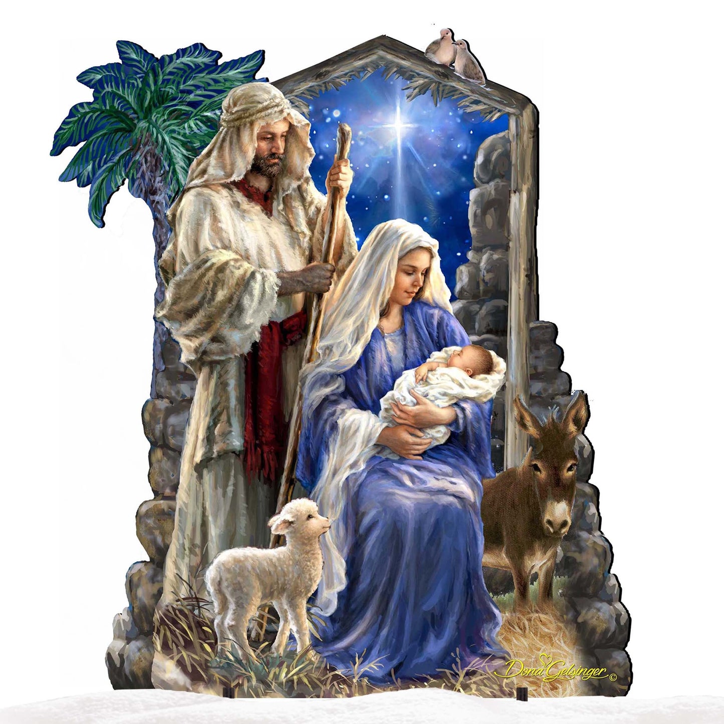 Holy Night Nativity Outdoor Decor by D. Gelsinger - Nativity Holiday Decor - 8461041F-1618-4