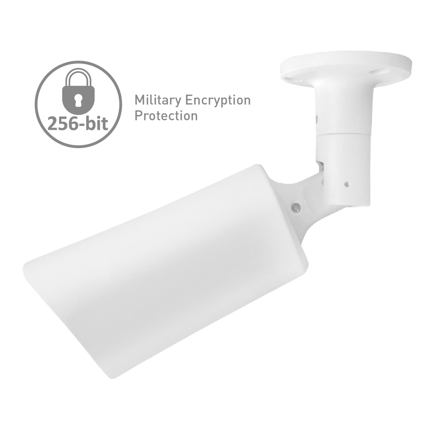 AR4 Outdoor Bullet Camera - White, AI Detection, Night Vision