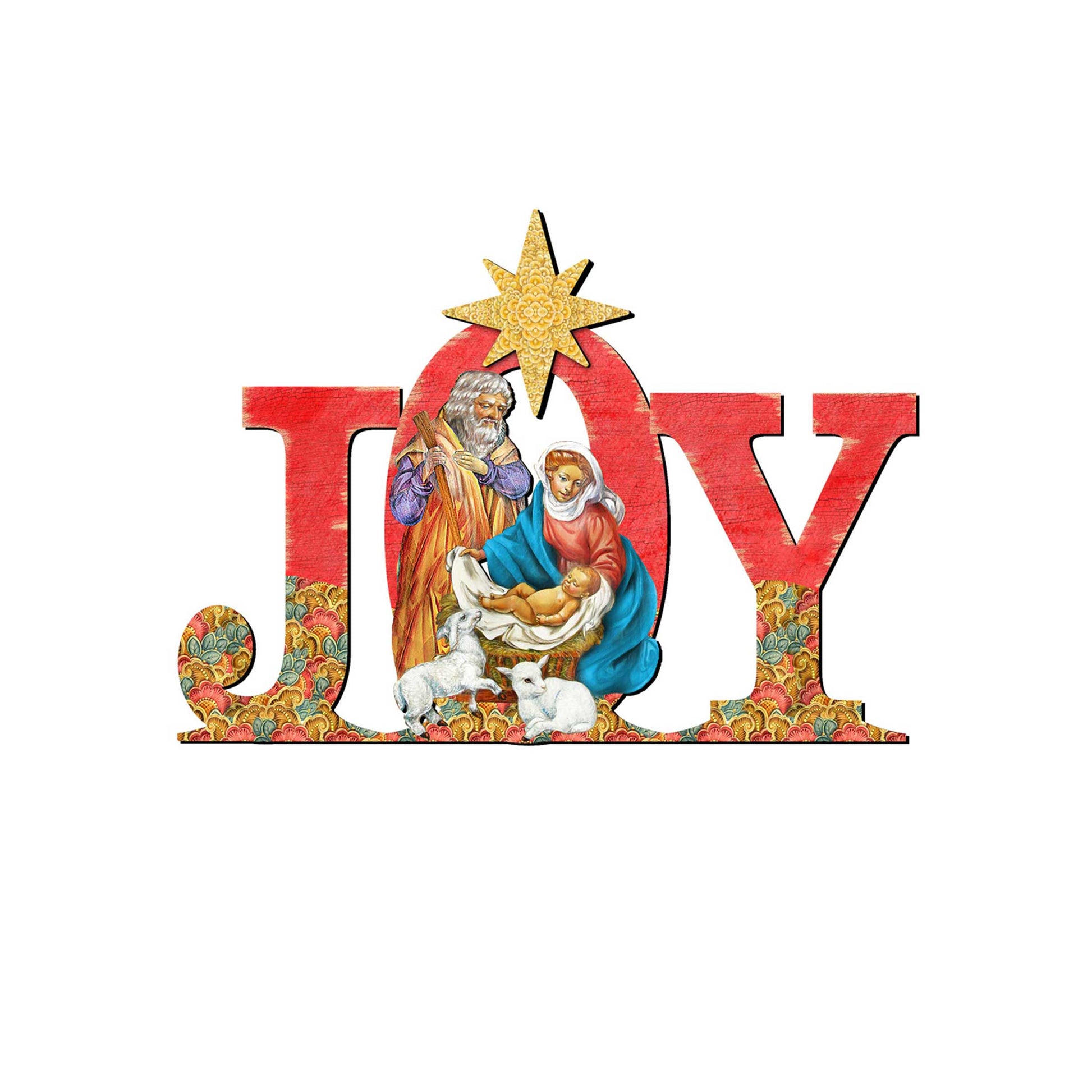 Regal Joy Nativity Christmas Nativity Door Decor by G. DeBrekht - Nativity Holiday Decor - 8121456H-4