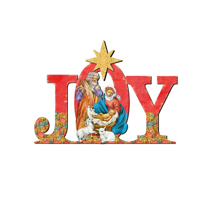 Regal Joy Nativity Christmas Nativity Door Decor by G. DeBrekht - Nativity Holiday Decor - 8121456H-4