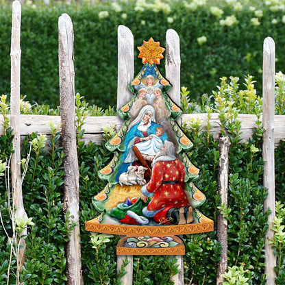Adoration Nativity Tree Nativity Door Decor by G DeBrekht - Nativity Holiday Decor - 8128833H-2