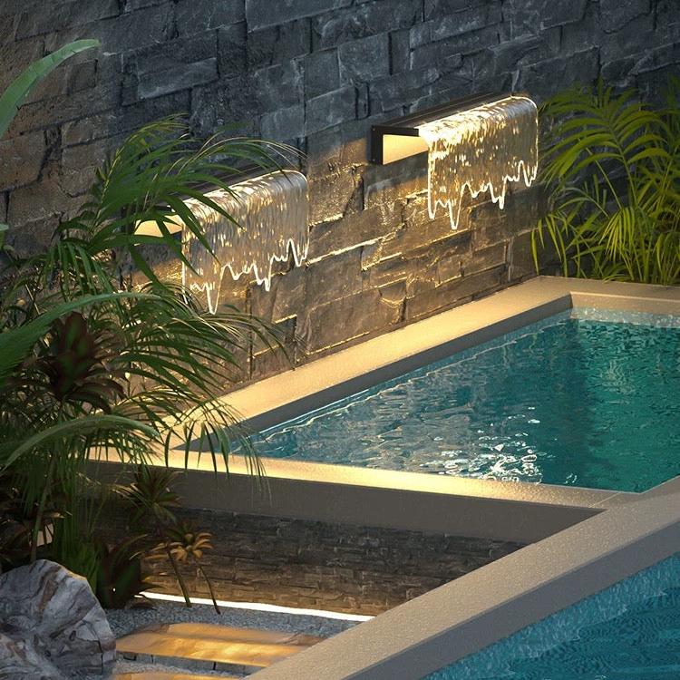 Acrylic Waterfall Outdoor Light-1