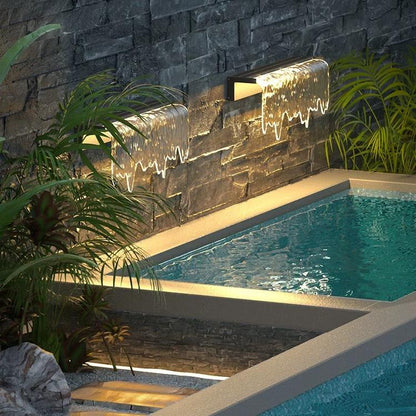 Acrylic Waterfall Outdoor Light-1