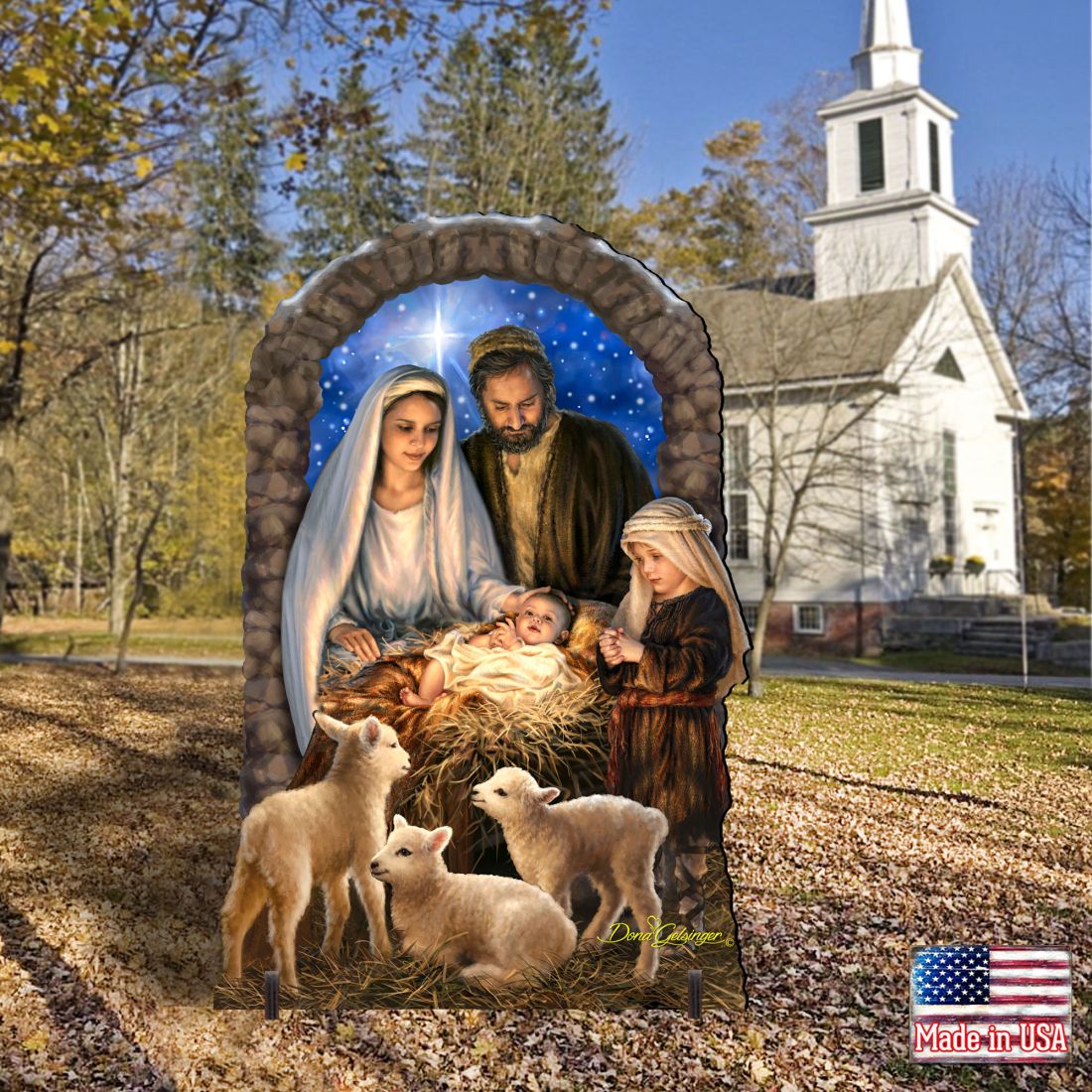 Miracle Nativity Outdoor Decor by D. Gelsinger - Nativity Holiday Decor - 8461042-1F-1201-1