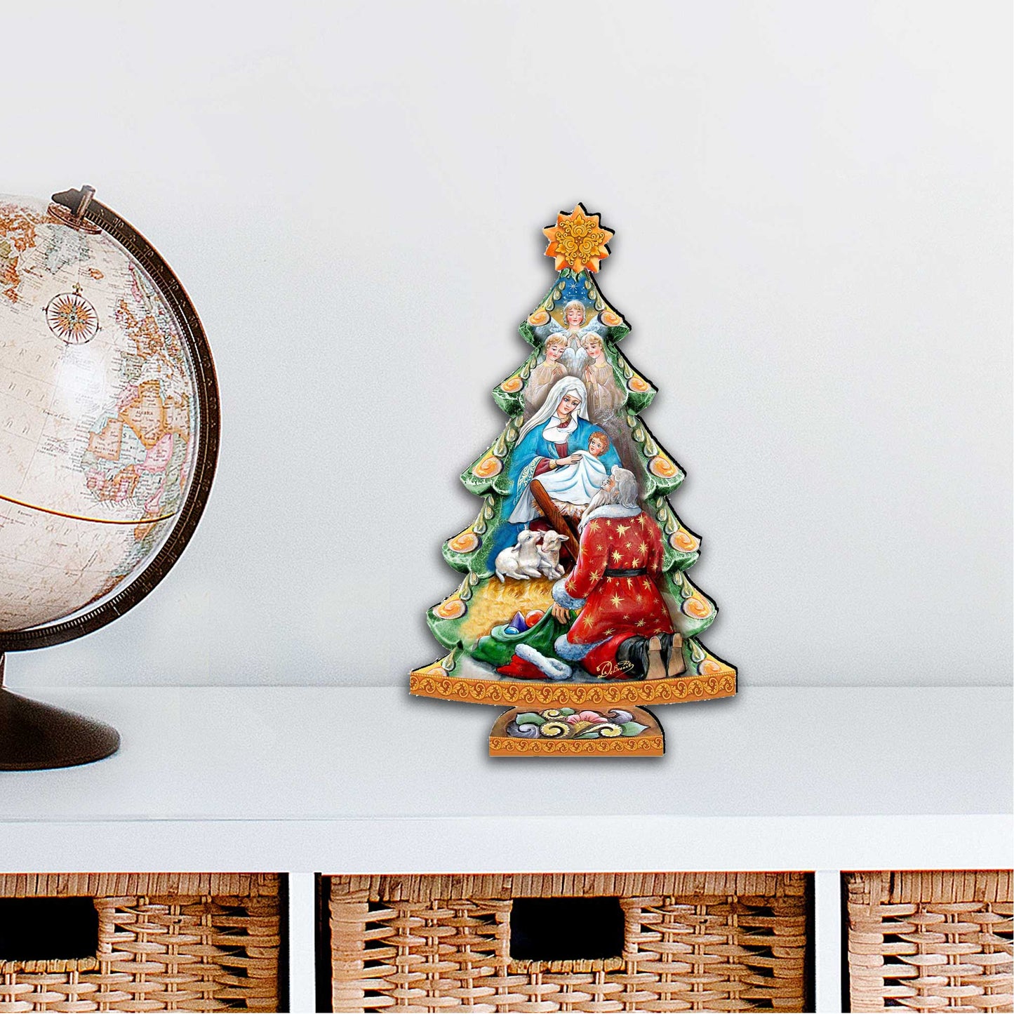 Adoration Nativity Tree Nativity Door Decor by G DeBrekht - Nativity Holiday Decor - 8128833H-3