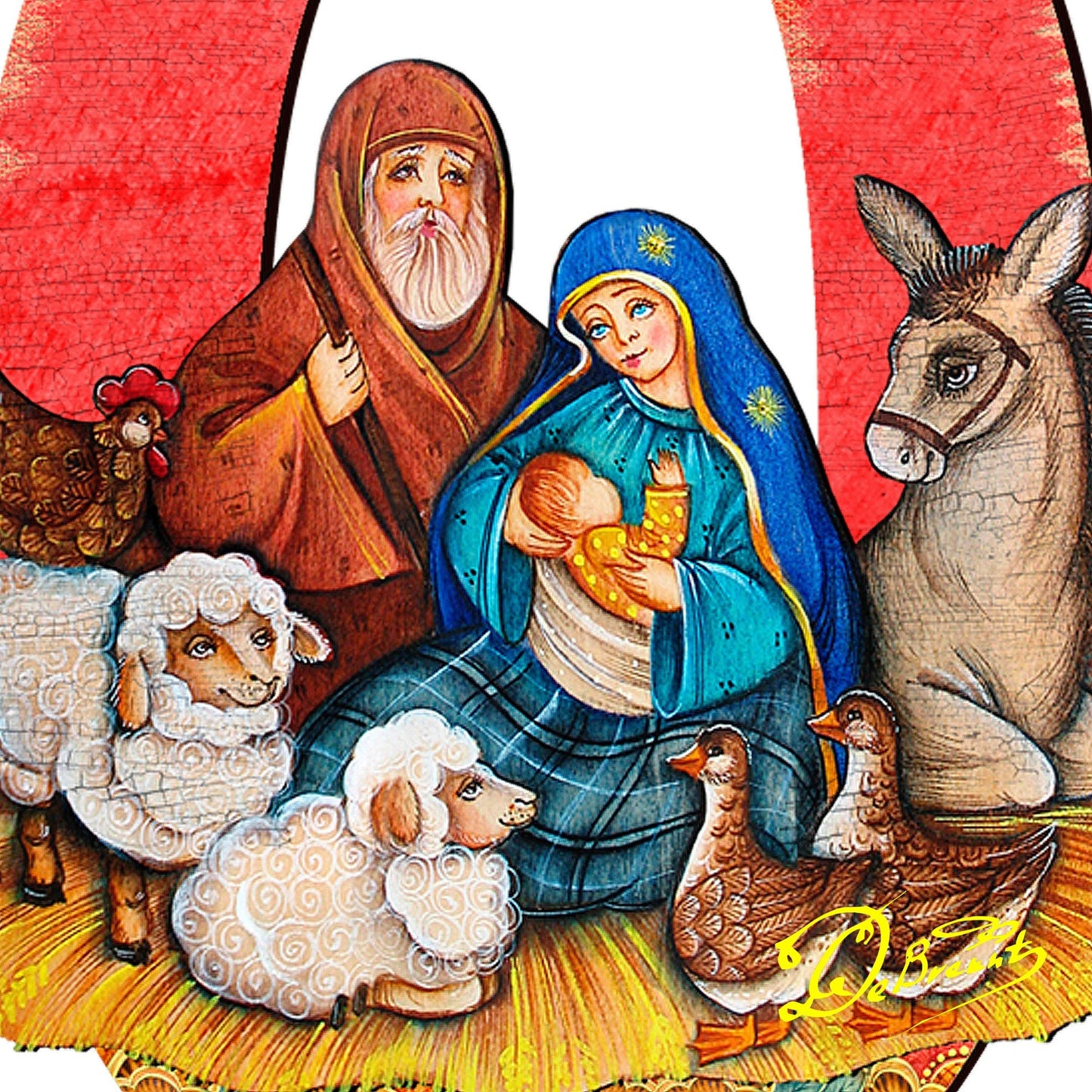 Noel Outdoor Nativity Set by G. DeBrekht - Nativity Holiday Decor - 8121458F-S4L-4