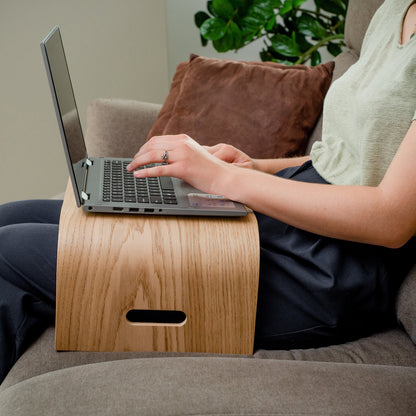 Wooden Laptop Tray - Portable Lap Desk with Ventilation
