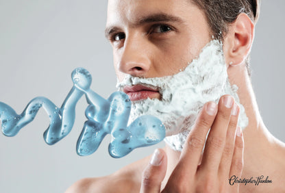 BLUE SHAVING POMADE | Light Foam | Rocks Gold + Mint