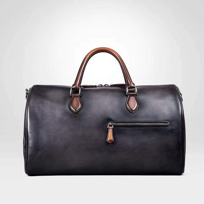 Vintage Leather Large Boston Duffle Bag, Leather Overnight Bag, Gym Bags,-5